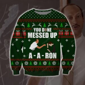 Men You Done Messed Up A Aron Knitting Pattern For Unisex Ugly Christmas Sweater