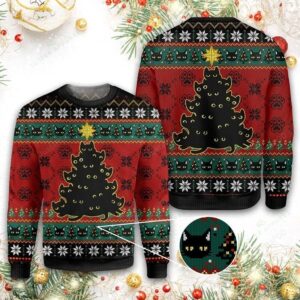 Meowy Christmas Cat Ugly Ugly Christmas Sweater