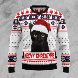 Meowy Christmas TG51110 Ugly Christmas Sweater unisex womens & mens