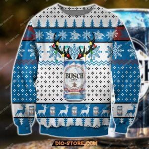 Merry Christmas Busch Beer Ugly Christmas Sweater