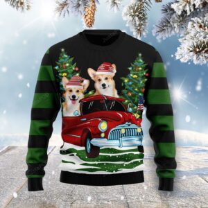 Merry Christmas Corgi Ugly Christmas Sweater