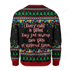 Merry Christmas Gearhomies Autism Christmas Tree Ugly Christmas Sweater
