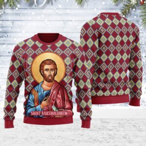 Merry Christmas Gearhomies Bartholomew the Apostle Ugly Christmas Sweater