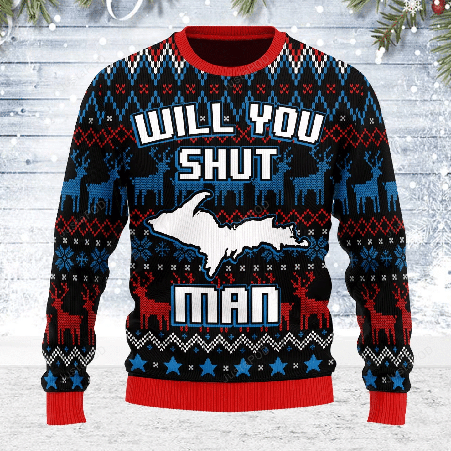 Merry Christmas Gearhomies Bidden Will You Shut Up Man Ugly Christmas Sweater Merry Christmas Gearhomies Bidden Will You Shut Up Man Ugly Christmas Sweater