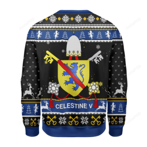 Merry Christmas Gearhomies Celestine V Coat of Arms Ugly Christmas Sweater