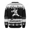 Merry Christmas Gearhomies Jesus Saves Baseball Ugly Christmas Sweater