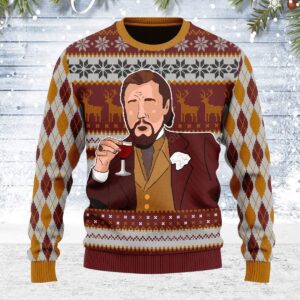 Merry Christmas Gearhomies Leo Laughing Meme Ugly Christmas Sweater