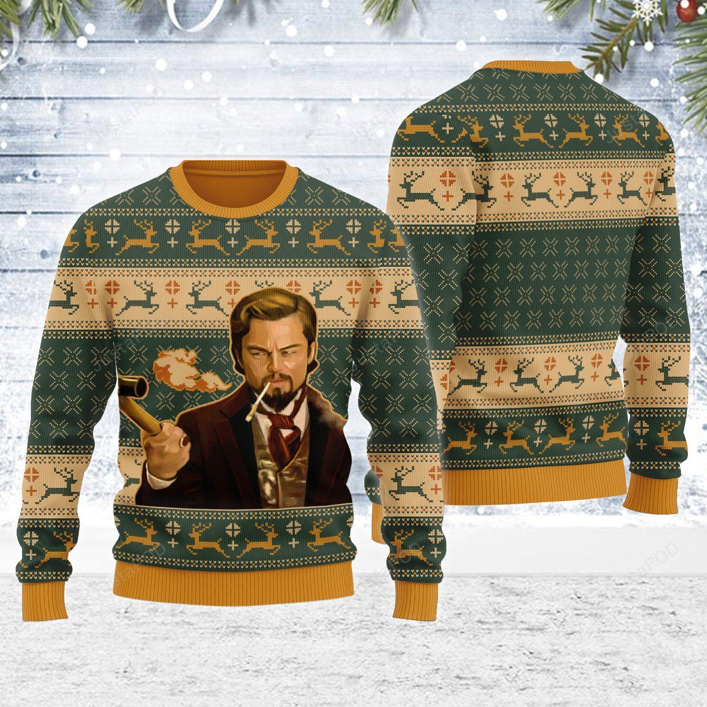 Merry Christmas Gearhomies Leo Meme Ugly Christmas Sweater Merry Christmas Gearhomies Leo Meme Ugly Christmas Sweater