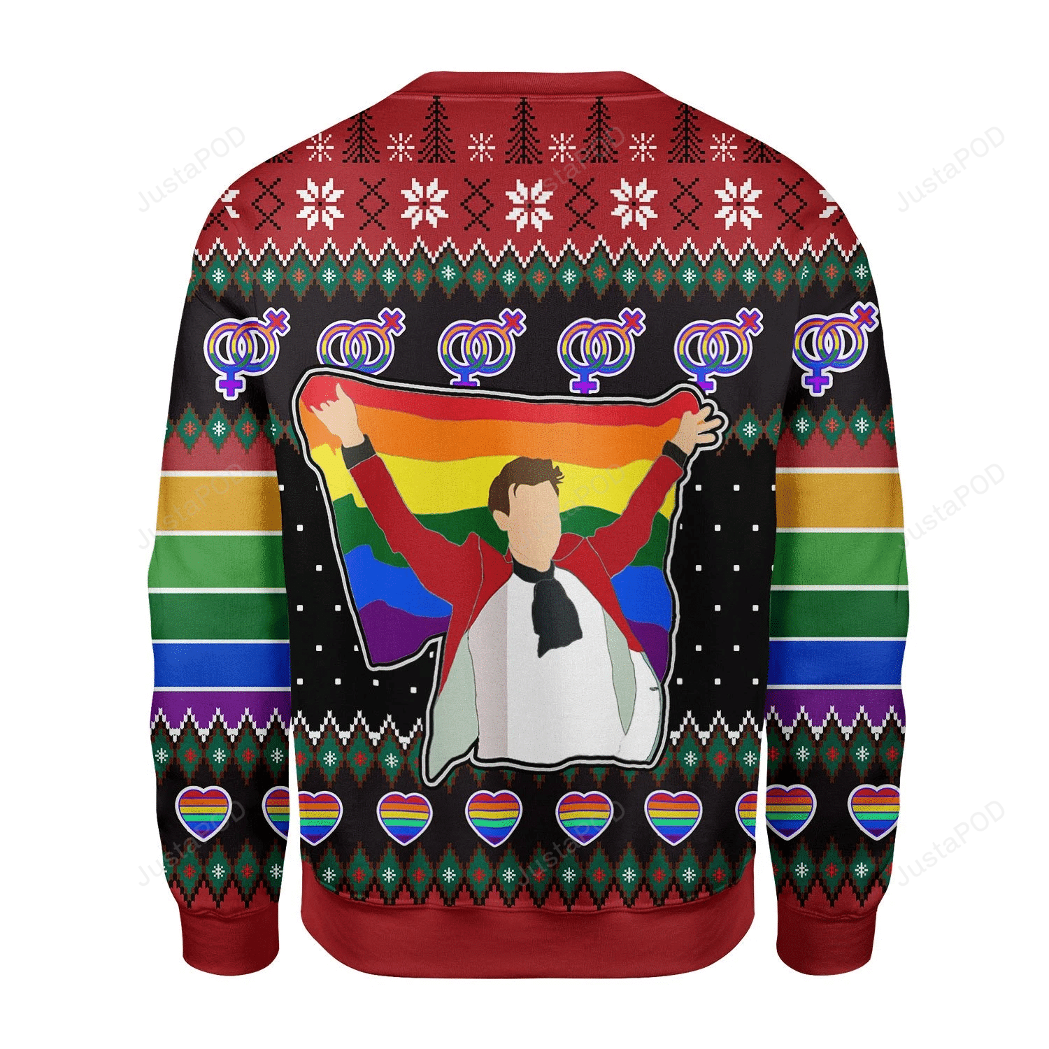 Merry Christmas Gearhomies LGBT Harry Styles Ugly Christmas Sweater Merry Christmas Gearhomies LGBT Harry Styles Ugly Christmas Sweater