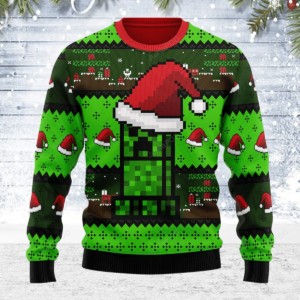 Merry Christmas Gearhomies Minecraft Ugly Christmas Sweater