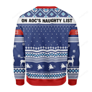 Merry Christmas Gearhomies On AOC’s Naughty Ugly Christmas Sweater