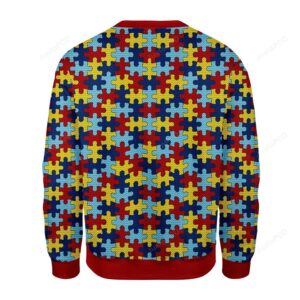 Merry Christmas Gearhomies Puzzle Ugly Christmas Sweater