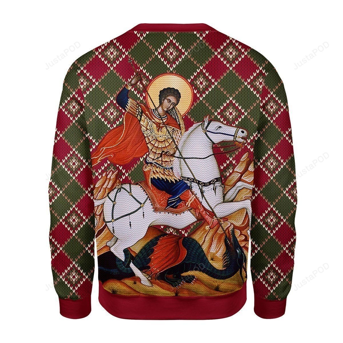 Merry Christmas Gearhomies Saint George Ugly Christmas Sweater Merry Christmas Gearhomies Saint George Ugly Christmas Sweater