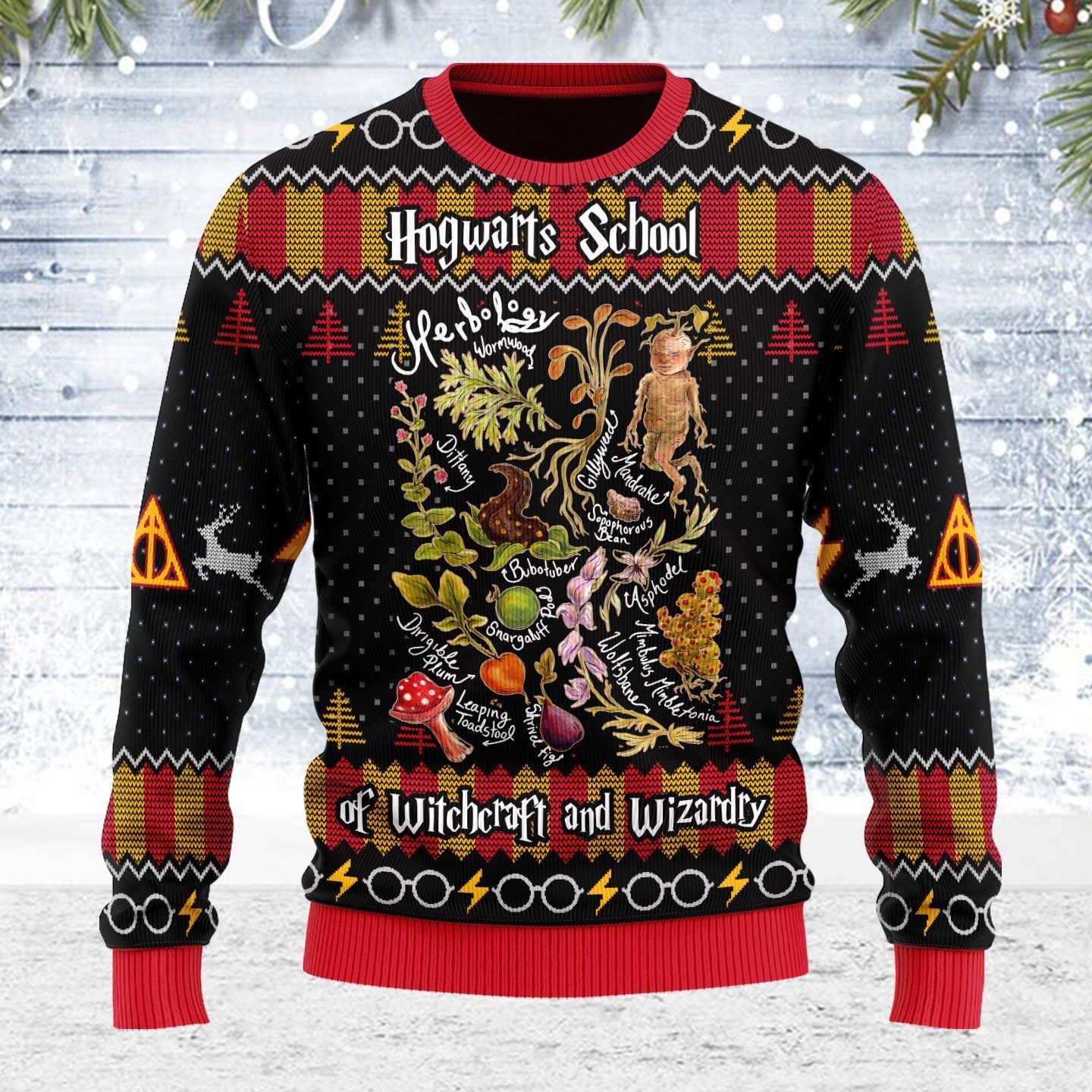 Merry Christmas Herbology Harry Potter For Fan Ugly Christmas Sweater Merry Christmas Herbology Harry Potter For Fan Ugly Christmas Sweater