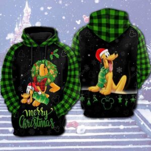 Merry Christmas Pluto Mickey Mouse For Mickey Lovers 3D All Over Print Hoodie