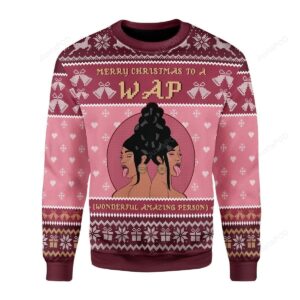Merry Christmas To A Wap Ugly Christmas Sweater