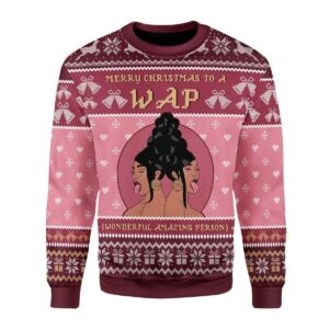 Merry Christmas To A Wap Ugly Sweater