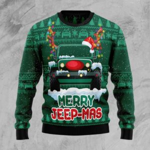 Merry Jeep Mas Ugly Christmas Sweater