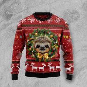 Merry Slothmas Ugly Christmas Sweater