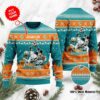 Miami Dolphins Disney Donald Duck Mickey Mouse Goofy Personalized Ugly Christmas Sweater