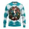 Miami Dolphins Pug Dog Ugly Christmas Sweater