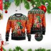 Miami Hurricanes Ho Ho Ho 3D Print Christmas Wool Sweater