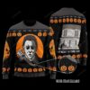Michael Myers Halloween Knitted Pumpkin For Unisex Ugly Christmas Sweater
