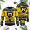 Michigan Wolverines Football Team Logo Personalized Ugly Christmas Sweater
