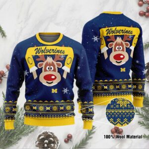 Michigan Wolverines Funny Ugly Christmas Sweater