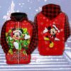 Mickey Christmas 3D All Over Print Hoodie