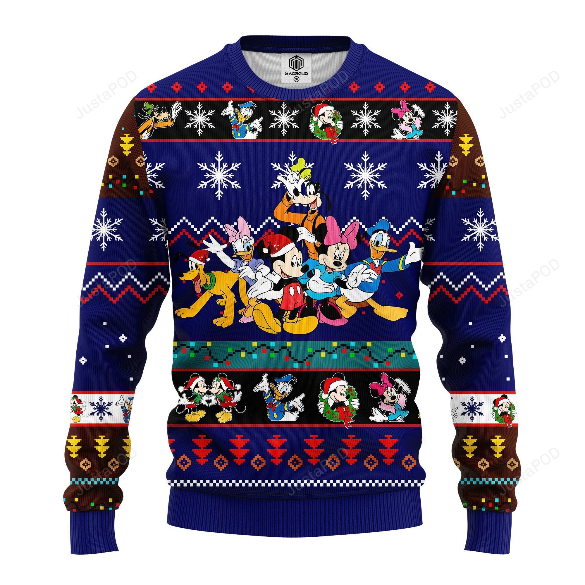 Mickey Mouse And Friends Ugly Christmas Sweater Mickey Mouse And Friends Ugly Christmas Sweater