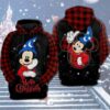 Mickey Mouse Merry Christmas 3D All Over Print Hoodie