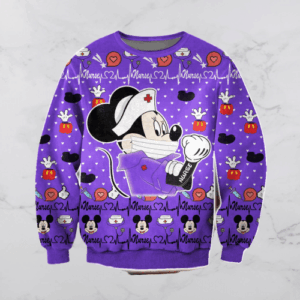 Mickey Nurse Ugly Christmas Sweater