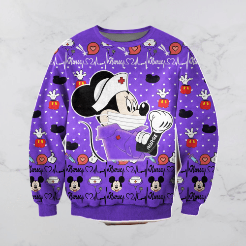Mickey Nurse Ugly Christmas Sweater Mickey Nurse Ugly Christmas Sweater