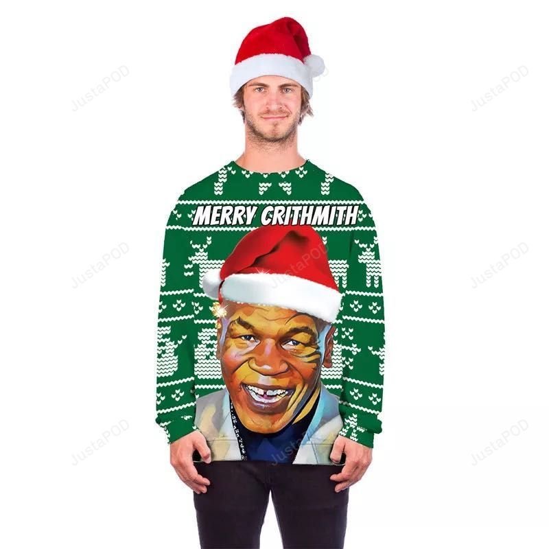 Mike Tyson Boxer Ugly Christmas Sweater Mike Tyson Boxer Ugly Christmas Sweater