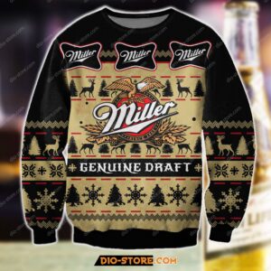 Miller Genuine Draft Beer For Unisex Ugly Christmas Sweater