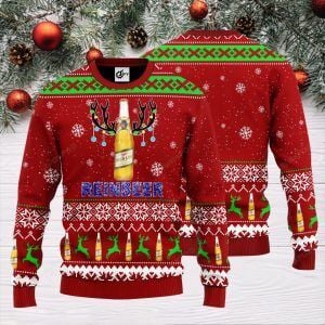 Miller High Life Reinbeer Christmas Ugly Sweater