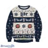 Miller Lite Beer Ugly Christmas Sweater
