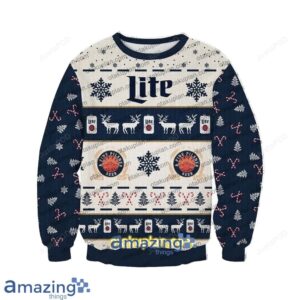 Miller Lite Beer Ugly Christmas Sweater