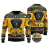 Milwaukee Brewers Football Team Logo Custom Name Personalized Ugly Christmas Sweater