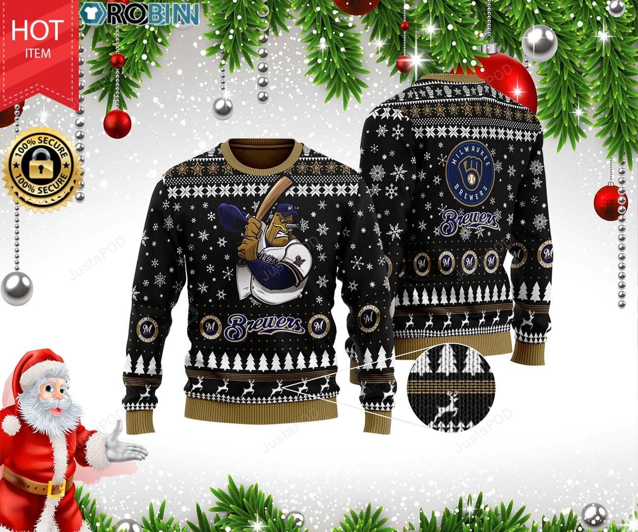 Milwaukee Brewers Ugly Christmas Sweater Milwaukee Brewers Ugly Christmas Sweater