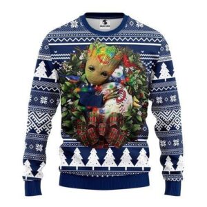 Minnesota Twins Groot Hug For Unisex Ugly Christmas Sweater