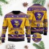 Minnesota Vikings Football Team Logo Custom Name Personalized Ugly Christmas Sweater