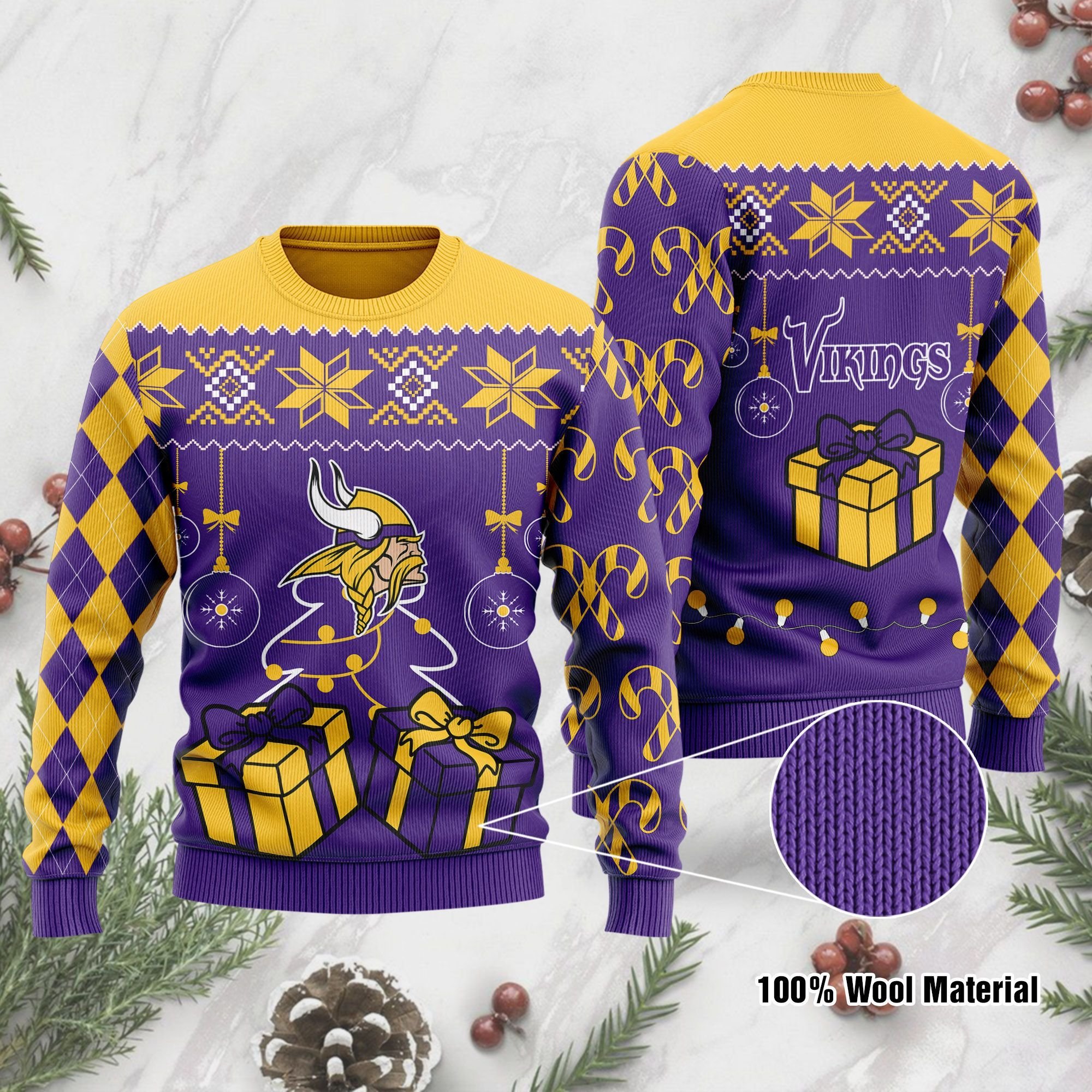 Minnesota Vikings Funny Ugly Christmas Sweater Minnesota Vikings Funny Ugly Christmas Sweater