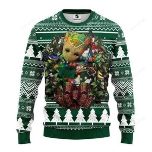 Minnesota Wild Groot Hug Ugly Christmas Sweater