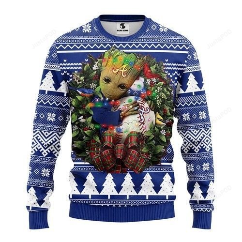 Mlb Atlanta Braves Grateful Dead Ugly Christmas Sweater Mlb Atlanta Braves Grateful Dead Ugly Christmas Sweater