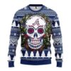 Mlb Atlanta Braves Skull Flower Ugly Christmas Sweater