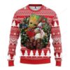 Mlb Boston Red Sox Groot Hug Ugly Christmas Sweater