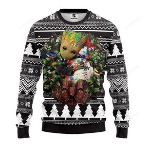 Mlb Chicago White Sox Groot Hug Ugly Christmas Sweater