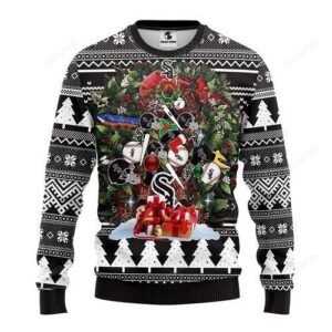 Mlb Chicago White Sox Tree Christmas Ugly Christmas Sweater